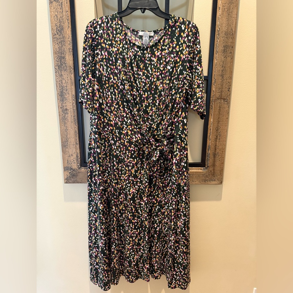 London Times Multicolor Floral Midi Dress